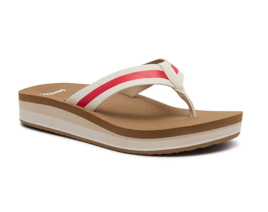 Highland Stripe Heeled Flip-Flops - Women's Sandals & Flip-Flops