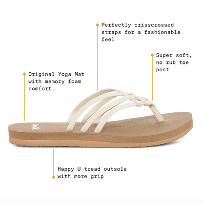 Yoga Sandy II Sparkle - Women's Flip-Flops and Sandals